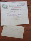 1913 Tri Color Billhead   Advertising Cover New Haven Dillon   Douglass Butter
