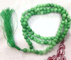 6mm Natural Green Jade 108 Prayer Beads Tibet Buddhist Mala Necklace Bracelet