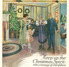 1918 Wwi Era Christmas Cards Holiday Family Antique Print Ad Mailman Tree