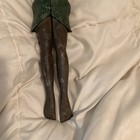 Vintage Heavy Cast Metal Hula Girl Folk Art Nut Cracker Risqu   For Tiki Bar