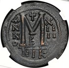 Byzantine  Justinian I  Ad 527-565     Follis  Nicomedia  Ry 14  Ngc Xf
