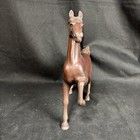 Vintage Japanese Brown Bronze Horse Statue   From Japan