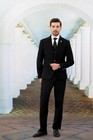 Mage Male Black Suit Slim Fit 3 Piece 3xl 48r 42w 1 Button Notch Lapel