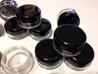 Lip Balm Cosmetic Jars Plastic Beauty Containers 5 Gram Ml Black Lid  100  5017