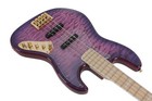 Swing Jazz Deluxe 4 Purple Quilted Maple Top 4string Electric Jazz Bass Guitar