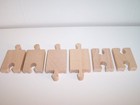 Authentic Brio Wooden Train Mini Straight 2  Track   Adapter Lot Fits Thomas
