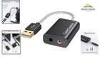 Usb Audio Adapter With 3 5mm Jack For Headphones And Microphone Connection