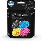 New Original Hp 67 - 3yp29an - Black And Tri-color Ink Cartridges - June 2027