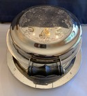 Vintage Electric Silver Plate Waffle Iron- Deco- Working- Manning Bowman