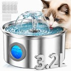 Cat Water Fountain Stainless Steel 108oz 3 2l Automatic Pet Dog Water Fountain