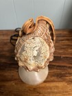 1920 s Antique Vintage Italian Hand Carved Cameo Shell Lamp Night Light Boudoir