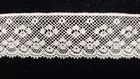 Vintage antique  White  1  Cotton Leavers Lace  11 Yards