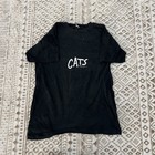 Vintage 80s Cats Broadway Musical Black T Shirt Size Large 1981 Theater Promo