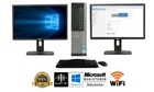 Dell Or Hp Desktop Pc Dual Core  Ssd 8gb Dual 24  Lcd Wifi Windows 10 Pro