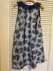 Nigerian African Women   s Dress Size 3xl Xxxl Handmade House Dress Kaftan Blue