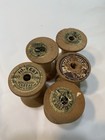 5 Rustic Vintage Wooden Spools Ribbon Yarn Sewing 2    Large Folk Art Farm Rustic