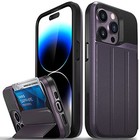  Vcommute Wallet Case Compatible With Apple Iphone 14 Pro  6 1    Purple