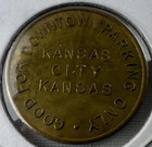 Lot Of  6  Vintage Kansas Parking Tokens Kansas City Hutchinson