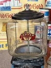 1950s Victor Topper Gumball Machine Square Glass Antique Coin Op Original Arcade