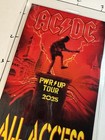 Ac dc Commemorative Pwr up Tour 2025 All Access Backstage Pass  And Lanyard