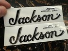 2pcs Jackson Custom Shop Guitar Vinyl Uv Transfer Headstock Decal Sticker