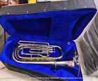 Tuba Eb Pitch Of Pure Brass In Chrome Polish  hard Cushion Case   Free Shipping
