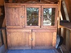 Antique Hoosier Oak Kitchen Cabinet Sideboard All Original