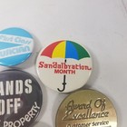 Vintage Pin Back Button Lot - Award Of Excellence Political Navy Musician Etc
