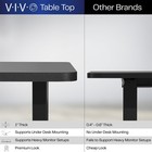 Vivo Electric 71   x30    Stand Up Desk Workstation  Reclaimed Wood Top  White Frame