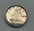 Unc 1943 Canada Silver 10 Cent Dime Coin  Uncirculated  Lustrous 