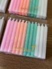 Candles Birthday Cake Papyrus New 12 Candles Per Box Colorful Pastel Light Lot 6