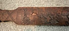 Antique Japanese Chinese Intricately Carved Bamboo Page Turner Scholar Landscape