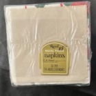 Vintage Holiday Beverage Napkins  Poinsettias  50-2ply  New