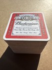 Budweiser Cardboard Coasters   67 Coasters   New 