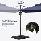9 x 12  Cantilever Patio Umbrella Outdoor Double Top Large Umbrella With Base
