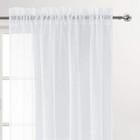  Sheer Curtains Semi Transparent Voile Rod Pocket 52 w X 45 l  pack Of 2  White
