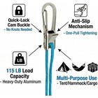 6 Lock Rope Buckle Down Hooks Tie Tightening Tensioner Rope Roller With Cargo
