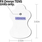 Durable With Omron Tens Unit Pads 3pairs   6pcs    Electrotherapy Pads For Pain R   