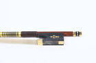 Full Size Violin Bow 4 4 Brazilwood Stick Ebony Frog With Nice Inlay Straight