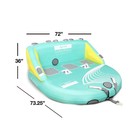 Towable Tube For Boating 1-3 Riders Floating Lounge Raft Water Sports 510 Lb