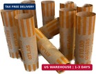 Preformed Coin Wrappers - 1008 Count Quarter Coin Roll Wrappers - Precrimped For