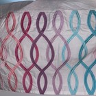 Pottery Barn Kids Pink White Ribbon Nursery Crib Baby Bed Skirt