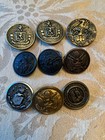 Lot Of 40 Antique Victorian Buttons Pictorial Steel Cut