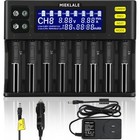 Smart Universal 18650 Battery Charger With Lcd Display - 8 2 Bays For Li-ion  Ni