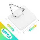 20 Pack Invisible Adhesive Plate Hangers  Vertical Wall Holders For Display     