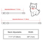 Breakaway Personalized Cat Collar   Bell Safety Buckle Custom Engraved Name Id 