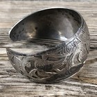 Vintage Navajo Style Southwestern Sterling Silver Kachina Detailed Cuff Bracelet