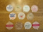 Lot Of 11 Dixie Ice Cream Cup Lids - Movie Stars 1940 s - All 20th Century-fox