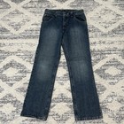 Wrangler 5scbwdt Straight Leg Jeans Boys Size 14 Adjustable Waist