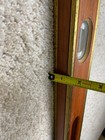 Johnson Level No 548 Brass Bound Mahogany 48  Carpenters Spirit Level Usa 6 Vial